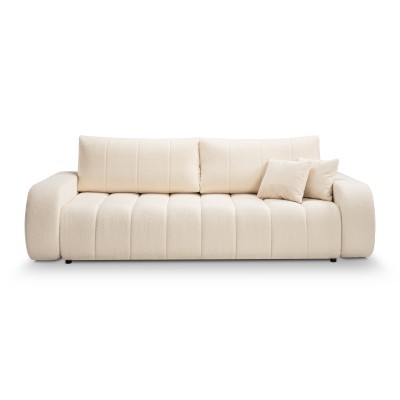 Sofa GIOIA – Bucle-Stoff – Farbe: Creme
