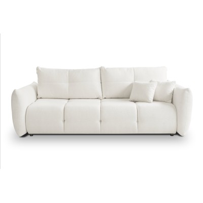 Sofa MODA – Geflochtener Stoff – Farbe: Creme
