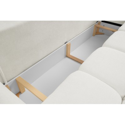 Sofa MODA – Geflochtener Stoff – Farbe: Creme