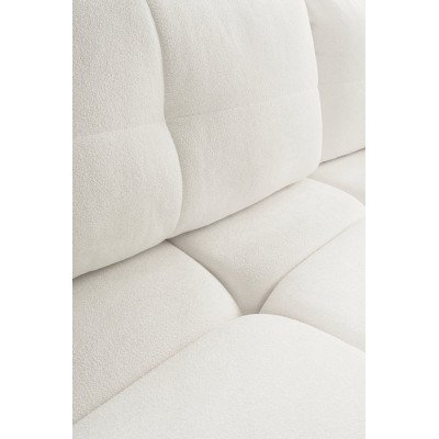 Sofa MODA – Geflochtener Stoff – Farbe: Creme