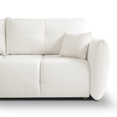 Sofa MODA – Geflochtener Stoff – Farbe: Creme