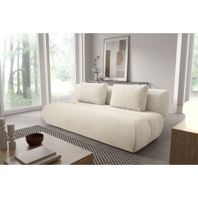 Sofa ATOMO – Velours-Stoff – Farbe: Beige