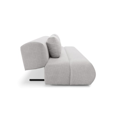 Sofa ATOMO – Velours-Stoff – Farbe: Hellgrau