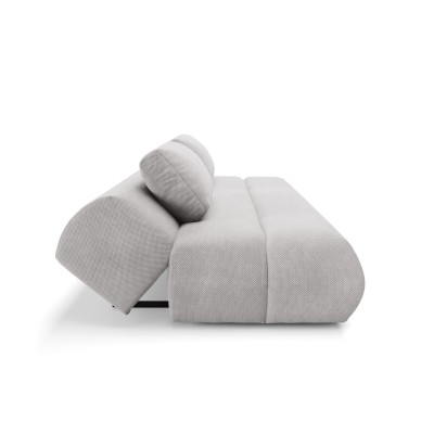 Sofa ATOMO – Velours-Stoff – Farbe: Hellgrau