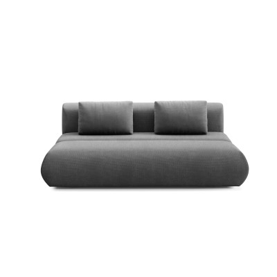 Sofa ATOMO – Velours-Stoff – Farbe: Grau