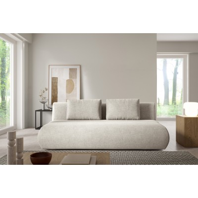 Sofa ATOMO – Chenille-Stoff – Farbe: Beige