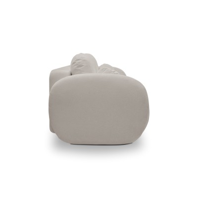 Sofa AMICO – Bucle-Stoff – Farbe: Hellgrau