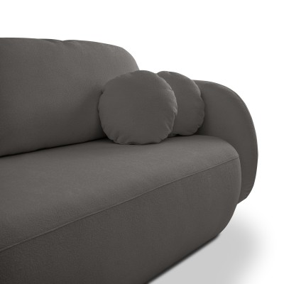 Sofa AMICO – Bucle-Stoff – Farbe: Graphitfarben