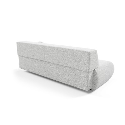 Sofa DELTA – Geflochtener Stoff – Farbe: Hellgrau