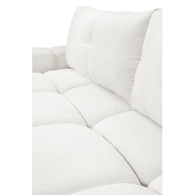 Sofa DUCA – Chenille-Stoff – Farbe: Creme