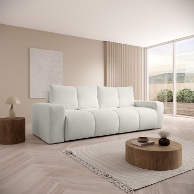 Sofa DUCA – Chenille-Stoff – Farbe: Beige