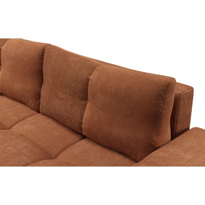 Sofa DUCA – Jersey-Stoff – Farbe: Orange