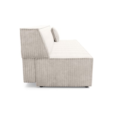 Sofa TESSO – Kordstoff – Farbe: Creme
