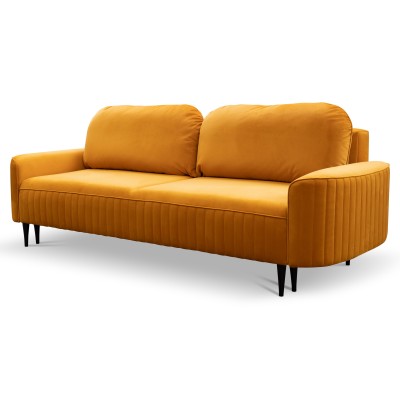 Sofa FILO – Velours-Stoff – Farbe: Orange