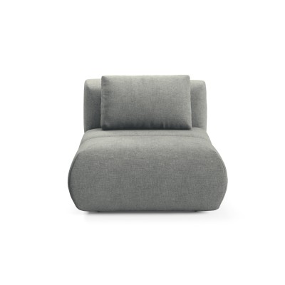Masseno Polstersessel ATOMO Moderner Loungesessel ergonomisch Sessel Wohnzimmersessel, Chenille Grau