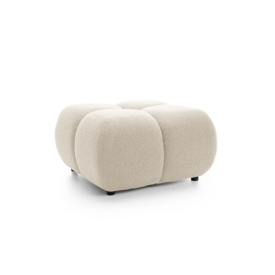 Sitzhocker CORSO – Boucle-Stoff – Farbe: Beige