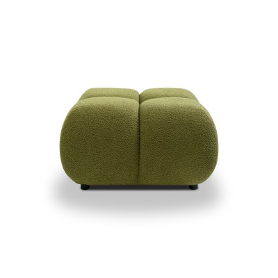 Sitzhocker CORSO – Boucle-Stoff – Farbe: Grün