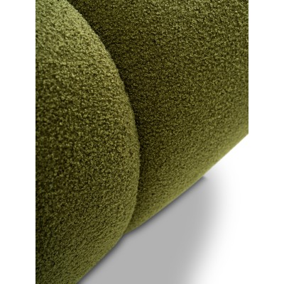 Sitzhocker CORSO – Boucle-Stoff – Farbe: Grün