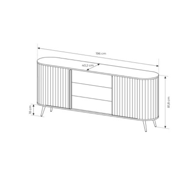 Kommode CARA 196 cm Sideboard