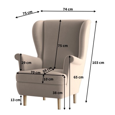 LENTIO Sessel Abmessungen