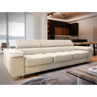 MOSINE Sofa, gepolstert Cord - POSO 100 creme