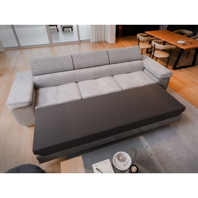 Sofa MOSINE, gepolstertes Cord - Schlaffunktion