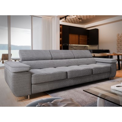 MOSINE Sofa, gepolstert Cord - POSO 60 grau