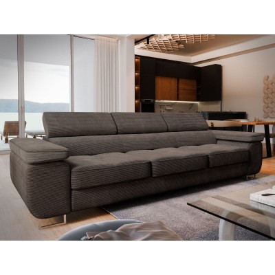 MOSINE Sofa, gepolstert Cord - POSO 06 braun