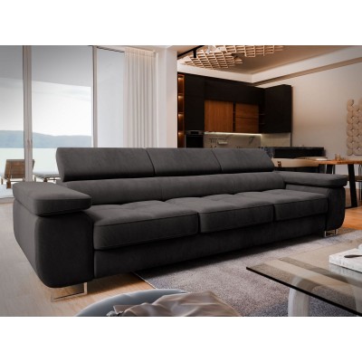 MOSINE Sofa, gepolstert Cord - monolith 95 schwarz