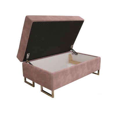 BARLET Hocker, gepolstert mit Monolith 62 Stoff - rosa - Container - Studio