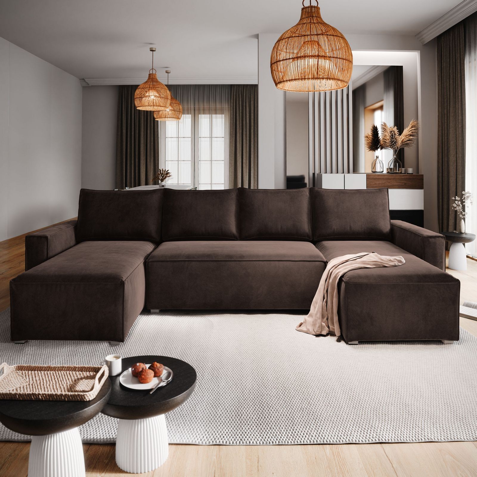 Große u-förmige Eckschränke - Möbel für die ganze Familie